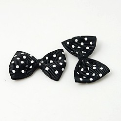 Mixed Color Ribbon Bowknot & Hair Bows Costume Accessories, Mixed Color, 35~40x24~25mm