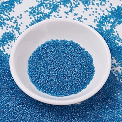 (DB0862) Matte Transparent Capri Blue AB MIYUKI Delica Beads, Cylinder, Japanese Seed Beads, 11/0, (DB0862) Matte Transparent Capri Blue AB, 1.3x1.6mm, Hole: 0.8mm, about 10000pcs/bag, 50g/bag