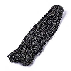 Marine Blue Braided Polyester Cord, with Polyester Elastic Cord, Marine Blue, 5mm, 50Yards/Bundle(150 Feet/Bundle)