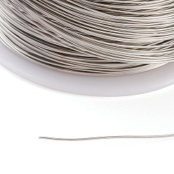 Stainless Steel Color 316 Surgical Stainless Steel Wire, for Jewelry Making, Stainless Steel Color, 26 Gauge, 0.4mm, about 124.67 Feet(38m)/roll
