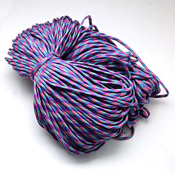Medium Orchid 7 Inner Cores Polyester & Spandex Cord Ropes, for Rope Bracelets Making, Medium Orchid, 4mm, about 109.36 yards(100m)/bundle, 420~500g/bundle