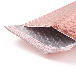 Персиковый Слойка Мешки пакета лазерной пленки, пузырчатая почтовая программа, мягкие конверты, прямоугольные, розовые, 24x15x0.6 см