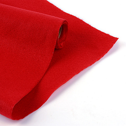 Красный Нетканые ткани вышивка иглы войлока для DIY ремесел, красные, 450x1.2~1.5 мм, около 1 м / рулон