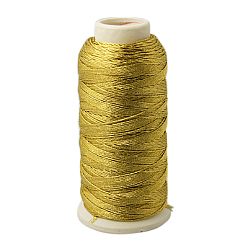 Gold Metallic Thread, Embroidery Thread, 9-Ply, Gold, 0.8mm, about 328.08 yards(300m)/roll
