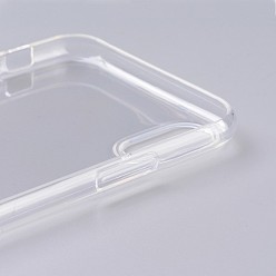 Blanc Étui transparent pour smartphone en silicone blanc bricolage, fit pour iphonex (5.8 pouces), pour bricolage résine époxy versant cas de téléphone, blanc, 14.5x7x0.9 cm