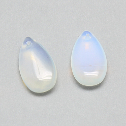 Opalite Opalite Pendants, teardrop, 22x12.5~13x5mm, Hole: 1mm
