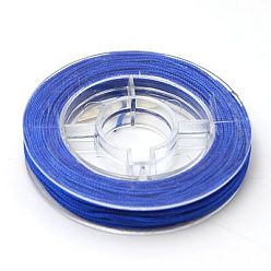 Blue Nylon Thread for Jewelry Making, Blue, 0.8mm, about 7~9m/roll