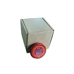 Bois Solide Kraft boîte de pliage de papier, carrée, boîte en carton, boîtes postales, burlywood, 59x38.5x0.2 cm, produit fini: 25x25x3 cm