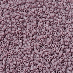 (DB0728) Opaque Mauve Perles miyuki delica, cylindre, perles de rocaille japonais, 11/0, (db 0728) mauve opaque, 1.3x1.6mm, trou: 0.8 mm, sur 2000 pcs / bouteille, 10 g / bouteille