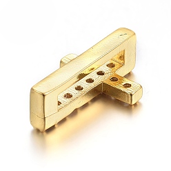 Золотой Латунные микро проложить кубического циркония слайд прелести, крестик, прозрачные, золотые, 14.5x9.5x4.5 мм, отверстие : 1.5x10 мм