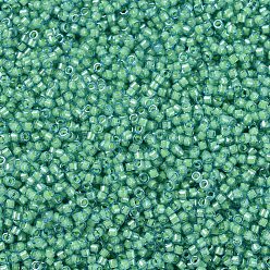 (DB2053) Vert sirène Lumineux Perles miyuki delica, cylindre, perles de rocaille japonais, 11/0, (db 2053) vert sirène lumineux, 1.3x1.6mm, trou: 0.8 mm, sur 2000 pcs / bouteille, 10 g / bouteille
