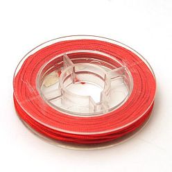 Red Nylon Thread for Jewelry Making, Red, 0.8mm, about 7.65~9.84 yards(7~9m)/roll