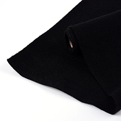 Черный Нетканые ткани вышивка иглы войлока для DIY ремесел, чёрные, 450x1.2~1.5 мм, около 1 м / рулон