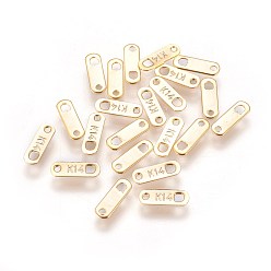 Golden 304 Stainless Steel Chain Tabs, Chain Extender Connectors, Oval, Golden, 10.5x3.5mm, Hole: 1.2mm and 1.5mm
