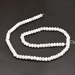 Rainbow Moonstone Natural Rainbow Moonstone Beads  Strands, Faceted, Rondelle, 5.5~6x4~4.5mm, Hole: 1mm, about 95pcs/strand, 15.59''(39.6cm)