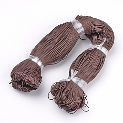 Coconut Brown Waxed Cotton Cord, Coconut Brown, 1.5mm, about 360yard/bundle(330m/bundle)