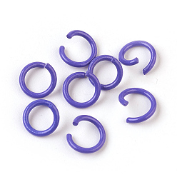 Mauve Iron Jump Rings, Open Jump Rings, Mauve, 17 Gauge, 8~8.5x1.2mm, Inner Diameter: 5~6mm