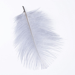 Gray Ostrich Feather Costume Accessories, Dyed, Gray, 15~20cm