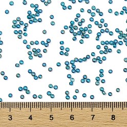 (167BD) Transparent AB Teal Toho perles de rocaille rondes, perles de rocaille japonais, (167 bd) transparent ab turquoise, 11/0, 2.2mm, Trou: 0.8mm, environ5555 pcs / 50 g