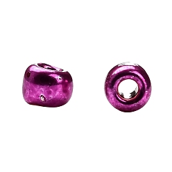 (563) Hot Pink Metallic TOHO Round Seed Beads, Japanese Seed Beads, (563) Hot Pink Metallic, 11/0, 2.2mm, Hole: 0.8mm, about 1110pcs/bottle, 10g/bottle