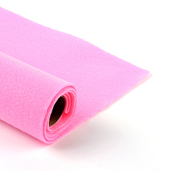 Rose Chaud Feutre aiguille de broderie de tissu non tissé pour l'artisanat de bricolage, rose chaud, 450x1.2~1.5mm, environ 1 m / bibone 