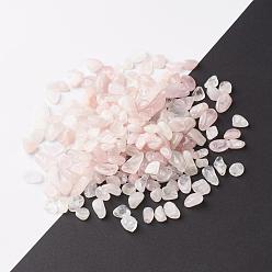 Rose Quartz Natural Rose Quartz Beads, No Hole/Undrilled, Nuggets, Tumbled Stone, Vase Filler Gems, 9~15x6~10x3~7mm, about 1000pcs/1000g