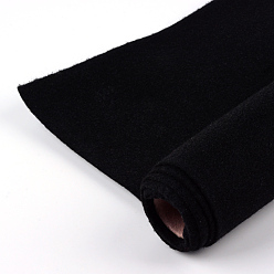 Noir Feutre aiguille de broderie de tissu non tissé pour l'artisanat de bricolage, noir, 450x1.2~1.5mm, environ 1 m / bibone 