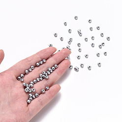Argent Cuisson de peinture perles de rocaille en verre, argenterie, 6/0, 4~5x3~4mm, Trou: 1~2mm, environ500 pcs / 50 g, 50 g / sac, 18sacs/2livres