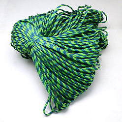 Lime Green 7 Inner Cores Polyester & Spandex Cord Ropes, for Rope Bracelets Making, Lime Green, 4mm, about 109.36 yards(100m)/bundle, 420~500g/bundle