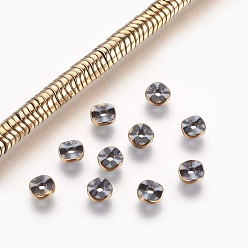 Antique Bronze Plated Electroplated Non-magnetic Synthetic Hematite Bead Strand, Twist Square, Frosted, Antique Bronze Plated, 3x1mm, Hole: 0.8mm, about 384pcs/strand, 15.7 inch(40cm)
