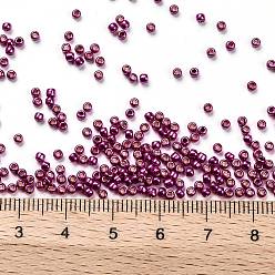 (563) Hot Pink Metallic TOHO Round Seed Beads, Japanese Seed Beads, (563) Hot Pink Metallic, 11/0, 2.2mm, Hole: 0.8mm, about 1110pcs/bottle, 10g/bottle