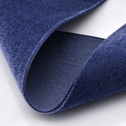 Midnight Blue Polyester Velvet Ribbon for Gift Packing and Festival Decoration, Midnight Blue, 1/8 inch(4mm), about 100yards/roll(91.44m/roll)