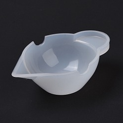 White Silicone Mixing Cups, White, 63x21x43mm, Inner Diameter: 58x40mm