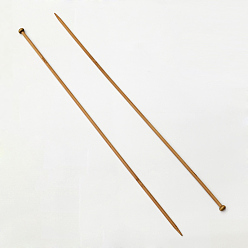 Перу Бамбуковые одиночные вязальные спицы, Перу, 400x15x7 мм, 2 шт / мешок