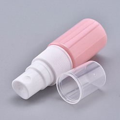 Pink Bouteilles de pulvérisation en plastique pour animaux de compagnie portables vides, atomiseur à brume fine, avec capuchon anti-poussière, bouteille rechargeable, rose, 7.55x2.3 cm, capacité: 10 ml (0.34 fl. oz)