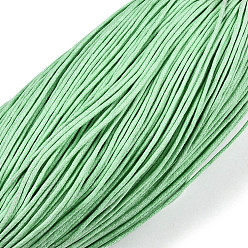 Light Green Waxed Cotton Cord, Light Green, 1.5mm, about 360yard/bundle(330m/bundle)
