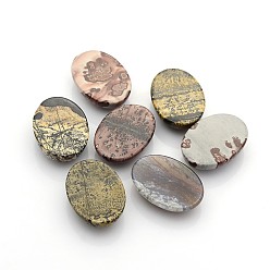 Pierre Mélangete Cabochons de pierres fines, ovale, pierre mixte, 25x18x5~7mm