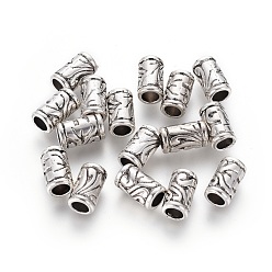 Antique Silver European Silver Beads, Cadmium Free & Lead Free, Antique Silver, 11.5x7mm, Hole: 4.5mm