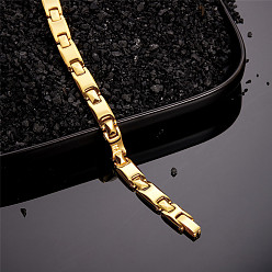 Настоящее золото 18K Браслеты для часов из нержавеющей стали shegrace, реальный 18 k позолоченный, 7-7/8 дюйм (20 см)
