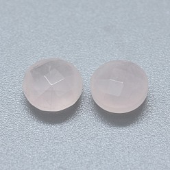 Rose Quartz Natural Rose Quartz Beads, No Hole/Undrilled, Flat Round, 7.5~8x3.5~4.5mm