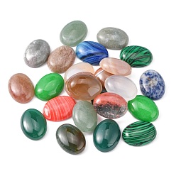 Mixed Color Gemstone Cabochons, Mixed Stone, Oval, Mixed Color, 20x15x6mm