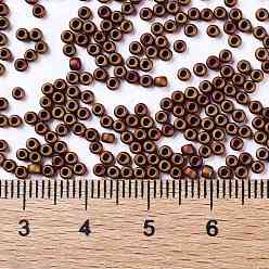 (618) Opaque Frosted Pastel Mudbrick Toho perles de rocaille rondes, perles de rocaille japonais, (618) brique de boue pastel givrée opaque, 11/0, 2.2mm, Trou: 0.8mm, à propos 1110pcs / bouteille, 10 g / bouteille
