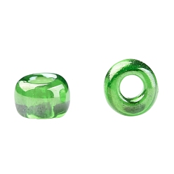 (108) Transparent Luster Lime Green Toho perles de rocaille rondes, perles de rocaille japonais, (108) vert lime transparent lustré, 11/0, 2.2mm, Trou: 0.8mm, environ5555 pcs / 50 g