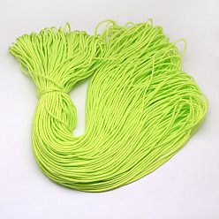 Green Yellow Polyester & Spandex Cord Ropes, 16-Ply, Green Yellow, 2mm, about 109.36 yards(100m)/bundle
