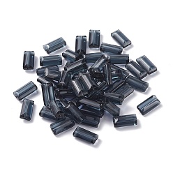 Prussian Blue Imitation Austrian Crystal Beads, Grade AAA, Faceted, Rectangle, Prussian Blue, 6x12x5mm, Hole: 0.7~0.9mm