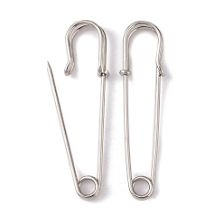 Platinum Iron Kilt Pins Brooch clasps jewelry findings, Platinum, 60x13mm, pin: 1.5mm