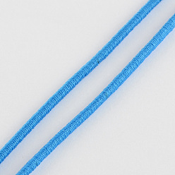 Озёрно--синий Эластичный шнур, со слоем снаружи и резины внутри, Плут синий, 2 мм, около 109.36 ярдов (100 м) / пачка