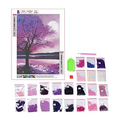 Tree of Life DIY 5D Tree of Life Pattern Canvas Diamond Painting Kits, with Resin Rhinestones, Sticky Pen, Tray Plate, Glue Clay, for Home Wall Decor Full Drill Diamond Art Gift, Tree of Life Pattern, 40.5x30x0.03cm