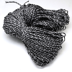 Светло-серый 7 внутренние сердечники веревки из полиэстера и спандекса, для изготовления веревочных браслетов, светло-серый, 4 мм, около 109.36 ярдов (100 м) / пачка, 420~500 г / пачка