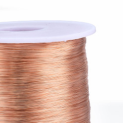 Raw Bare Round Copper Wire, Raw Copper Wire, Copper Jewelry Craft Wire, Original Color, 20 Gauge, 0.8mm, about 721.78 Feet(220m)/1000g